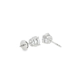 14k White Gold 2.01ctw Stud Diamond Earrings