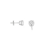 14k White Gold 2.01ctw Stud Diamond Earrings