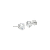 14k White Gold 2.01ctw Stud Diamond Earrings