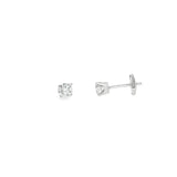 14k White Gold 0.50 ctw Stud Diamond Earrings