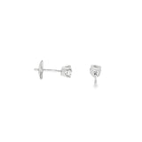 14k White Gold 0.50 ctw Stud Diamond Earrings
