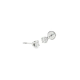 14k White Gold 0.50 ctw Stud Diamond Earrings
