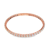 14k Rose Gold 3.43 ctw Bangle Diamond Bracelet