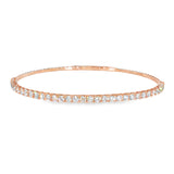14k Rose Gold 2.97 ctw Bangle Diamond Bracelet