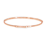 14k Rose Gold 2.97 ctw Bangle Diamond Bracelet