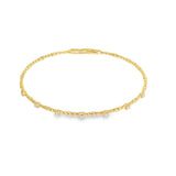 14k Yellow Gold 0.21 ctw Bangle Diamond Bracelet