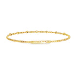 14k Yellow Gold 0.21 ctw Bangle Diamond Bracelet