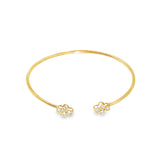 14k Yellow Gold 0.25 ctw Bangle Diamond Bracelet