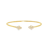 14k Yellow Gold 0.25 ctw Bangle Diamond Bracelet