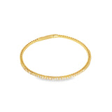 14k Yellow Gold 0.95 ctw Bangle Diamond Bracelet