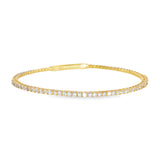 14k Yellow Gold 0.95 ctw Bangle Diamond Bracelet