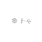 14k White Gold 0.19 ctw Multi-Stone Diamond Earrings