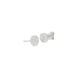 14k White Gold 0.19 ctw Multi-Stone Diamond Earrings