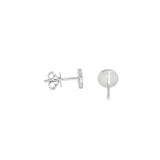 14k White Gold 0.19 ctw Multi-Stone Diamond Earrings