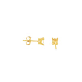14k Yellow Gold 0.50 ctw Stud Diamond Earrings