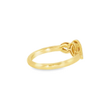 14k Yellow Gold 0.60 ctw Vintage Inspired Diamond Engagement Ring