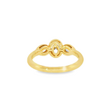 14k Yellow Gold 0.60 ctw Vintage Inspired Diamond Engagement Ring