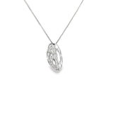 10k White Gold 0.25 ctw Vintage Inspired Diamond Necklace