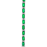 Sterling Silver Emerald Bracelet