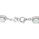 Sterling Silver Opal Bracelet