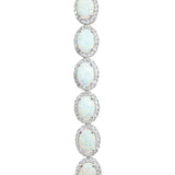 Sterling Silver Opal Bracelet