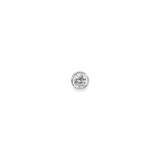 14k White Gold 0.49 ctw Solitaire Diamond Pendant