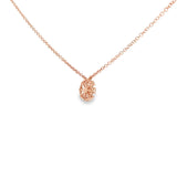 14k Rose Gold 0.15 ctw Cluster Diamond Pendant