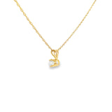 14k Yellow Gold 0.33 ctw Solitaire Diamond Pendant