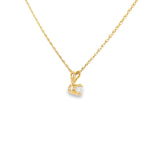 14k Yellow Gold 0.33 ctw Solitaire Diamond Pendant