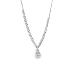 14k White Gold 0.99 ctw Multi-Stone Diamond Pendant