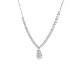 14k White Gold 0.99 ctw Multi-Stone Diamond Pendant