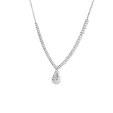14k White Gold 0.99 ctw Multi-Stone Diamond Pendant