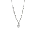 14k White Gold 0.99 ctw Multi-Stone Diamond Pendant