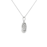 14k White Gold 0.34 ctw Geometric Diamond Necklace