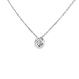14k White Gold 0.25 ctw Multi-Stone Diamond Necklace