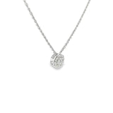 14k White Gold 0.25 ctw Multi-Stone Diamond Necklace