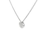 14k White Gold 0.25 ctw Multi-Stone Diamond Necklace