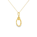14k Yellow Gold 0.33 ctw Geometric Diamond Necklace