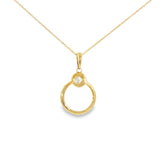 14k Yellow Gold 0.33 ctw Geometric Diamond Necklace
