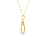 14k Yellow Gold 0.33 ctw Geometric Diamond Necklace