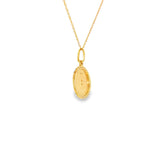 14k Yellow Gold 0.10 ctw Starburst Diamond Necklace