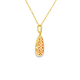 14k Yellow Gold 0.50 ctw Drop Diamond Necklace