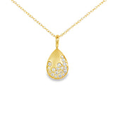 14k Yellow Gold 0.50 ctw Drop Diamond Necklace