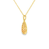 14k Yellow Gold 0.50 ctw Drop Diamond Necklace