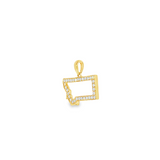 14k Yellow Gold 0.25 ctw Montana Diamond Pendant