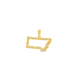 14k Yellow Gold 0.25 ctw Montana Diamond Pendant