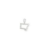 14k White Gold 0.15 ctw Montana Diamond Pendant