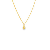 14k Yellow Gold 0.1 ctw Bezel Diamond Necklace
