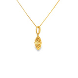 14k Yellow Gold 0.28 ctw Vintage Inspired Diamond Necklace