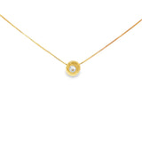 14k Yellow Gold 0.20 ctw Solitaire Diamond Pendant